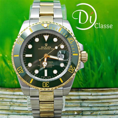 rolex submariner verde oro